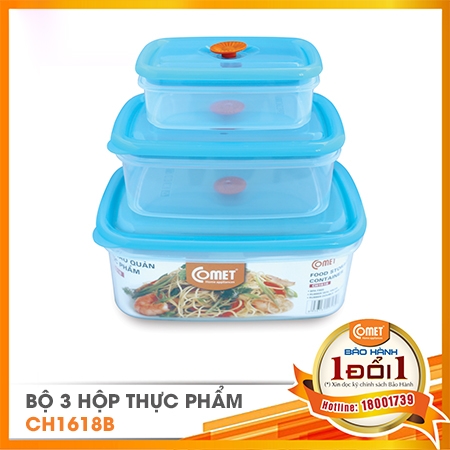 Bộ 3 hộp thực phẩm CH1618