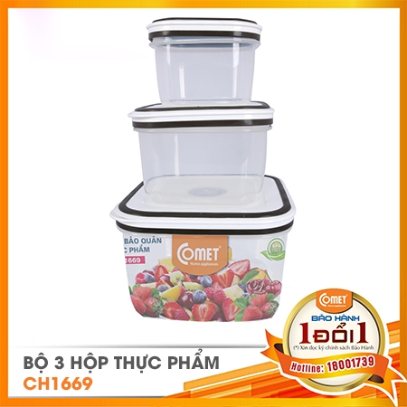 Bộ 3 hộp thực phẩm CH1669