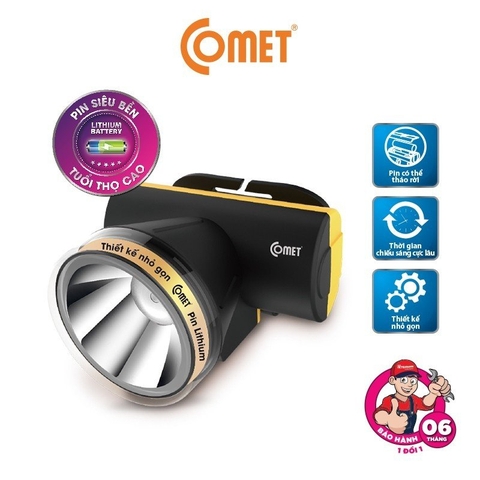 ĐÈN PIN ĐỘI ĐẦU LED COMET CRT1613