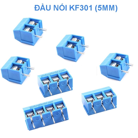 Combo 3 giắc nối dây nguồn domino KF126 KF128 KF301 vặn vít cố định