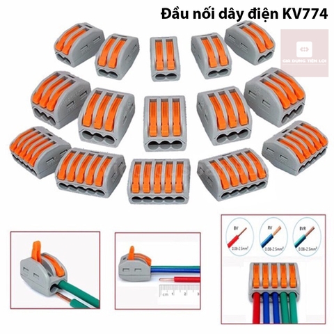 Combo 5-10 đầu nối dây điện KV774 CH2 tiện dụng an toàn