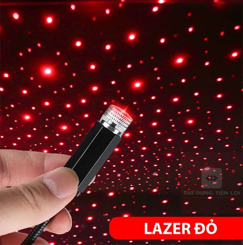 Đèn led laser bầu trời sao trong xe hơi đầu cắm USB