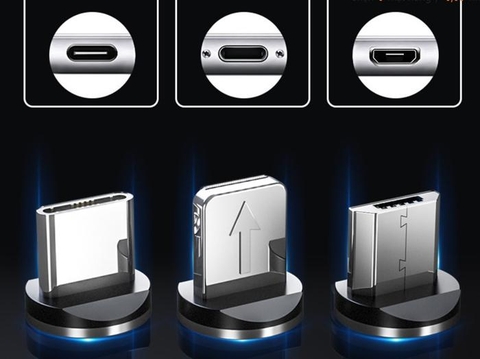 Đầu nam châm (loại 2 lõi) kết nối 360 độ (không kèm dây)