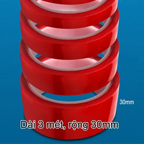 Băng keo 2 mặt Acrylic trong suốt siêu dính không thấm nước