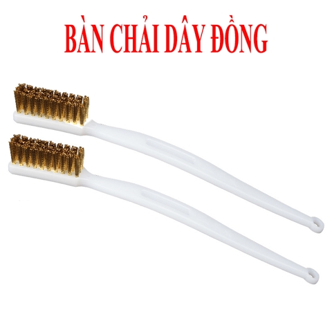 Bộ 2 Bàn Chải Dây Đồng – Làm Sạch Hiệu Quả, Nhỏ Gọn, Đa Năng