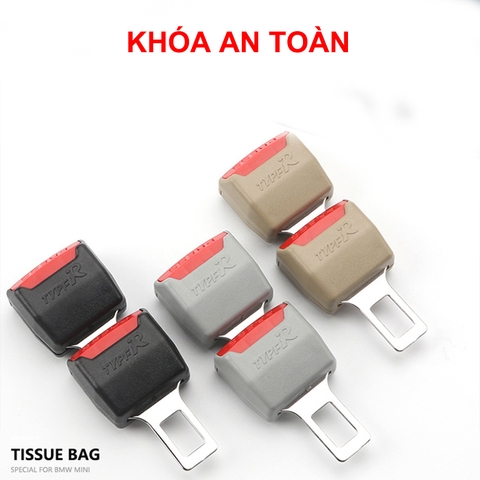 Cặp (2 cái) khóa mở rộng dây đai an toàn trên xe ô tô (loại dày)