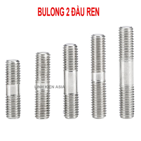 Bu lông ren HAI ĐẦU inox 304 nối đinh vít mở rộng hai đầu