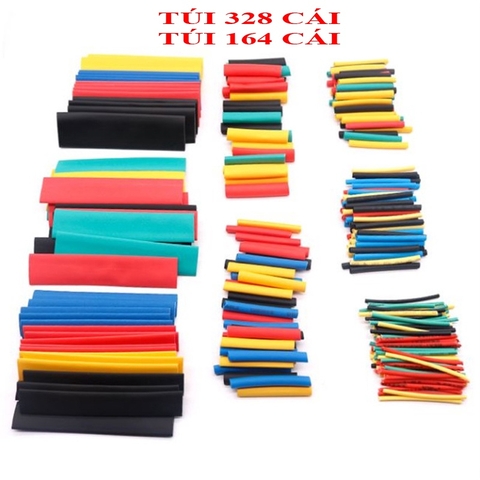 Túi ống co nhiệt nhiều màu nhiều, đủ kích cỡ bọc cách điện dây nối điện