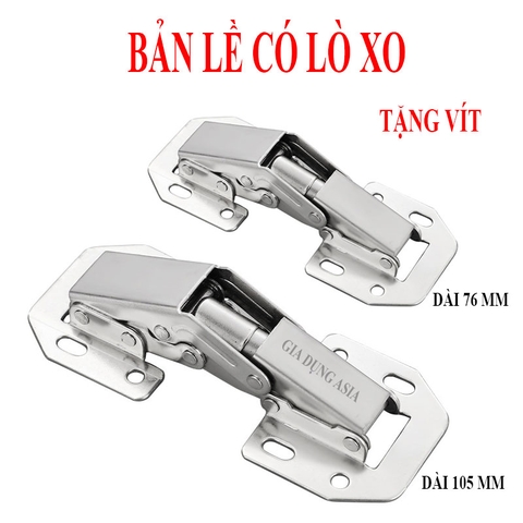 Bản lề có lò xo thép cán nguội & thép không gỉ – Giải pháp hoàn hảo cho nội thất hiện đại