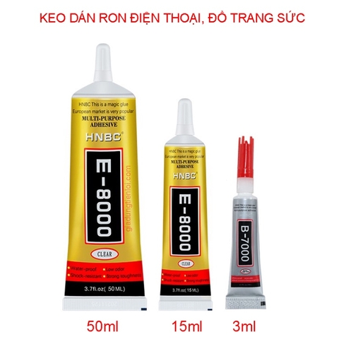 Keo dán đồ trang sức, dán ron, linh kiện và màn hình điện thoại