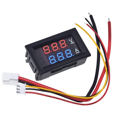 Đồng hồ đo vôn ampe 10A 0-100VDC đo điện áp và dòng DC