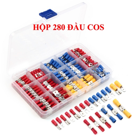 Hộp 280 đầu cos đủ loại chống cháy, an toàn, dẫn điện tốt