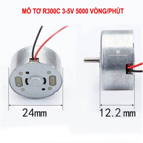 Mô Tơ Mini R300C 5500rpm DC 3V - 6V