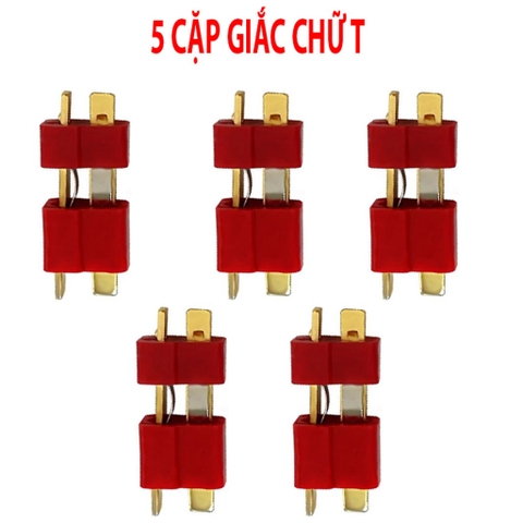 5 Cặp giắc chữ T chân đồng nguyên chất chịu nhiệt cao