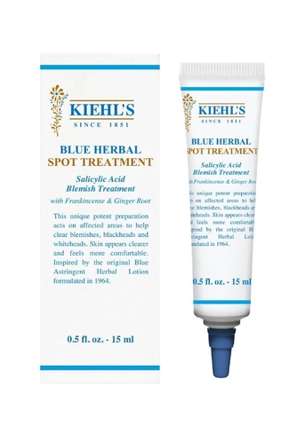 Gel trị mụn kiehls blue herbal spot treatment salicylic acid blemish care 15m