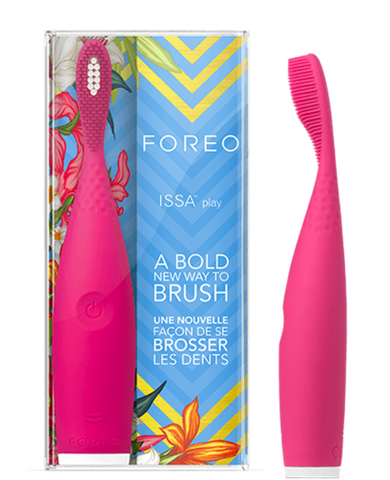 Bàn chải điện foreo issa play a bold new way to brush hồng đậm wild strawberry