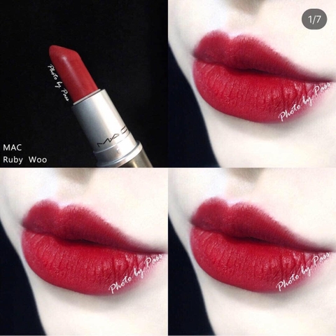 Son MAC retro matte ruby woo 707