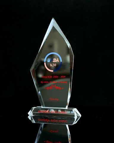 Làm biểu trưng pha lê, kỷ niệm chương pha lê