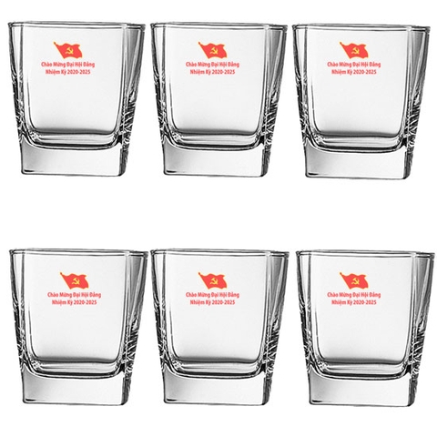 Bộ quà tặng đại hội hội cựu chiến binh - cốc thủy tinh - Cốc Gốm Sứ