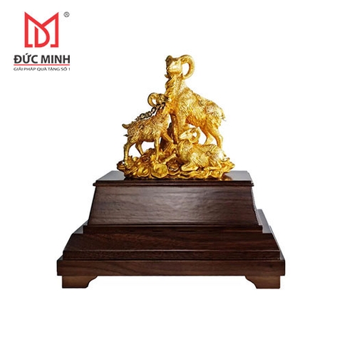 Tượng Tam dương khai thái mạ vàng 3308