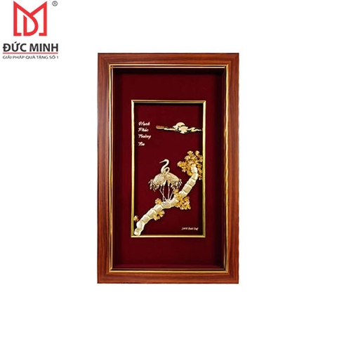 Tranh Đôi Hạc mạ vàng 3402