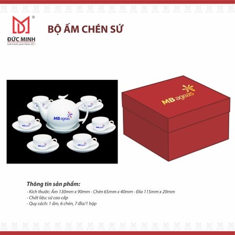 Bộ ấm chén sứ