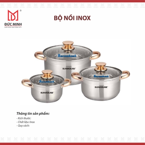 Bộ nồi inox