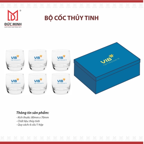 Bộ cốc thủy tinh 4