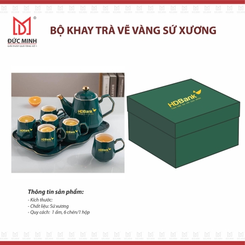 Bộ ấm chén sứ xương 2