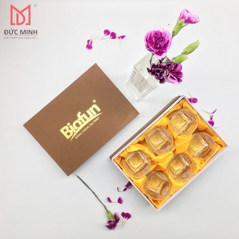 Bộ quà tặng 6 cốc thủy tinh nhỏ 1208