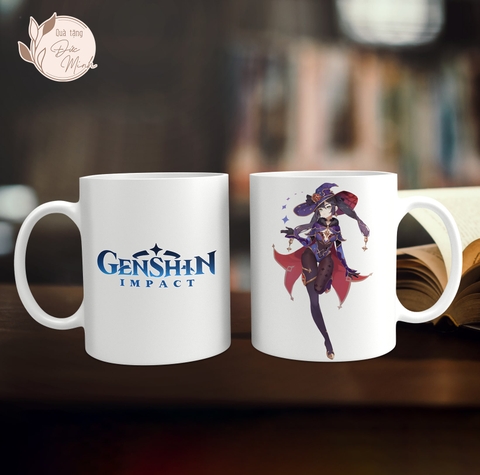 Cốc sứ in hình nhân vật game Genshin Impact