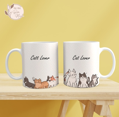 Cốc sứ in hình mèo đáng yêu