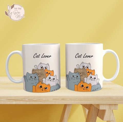 Cốc sứ in hình mèo đáng yêu