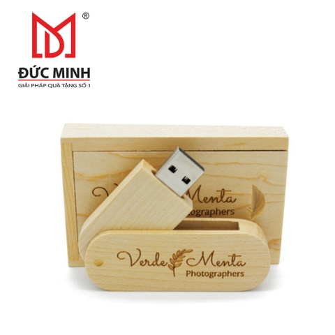 Quà tặng USB vỏ gỗ 3817