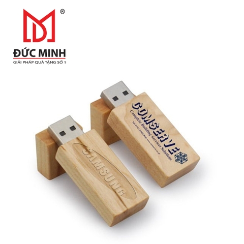 Quà tặng USB vỏ gỗ 3818