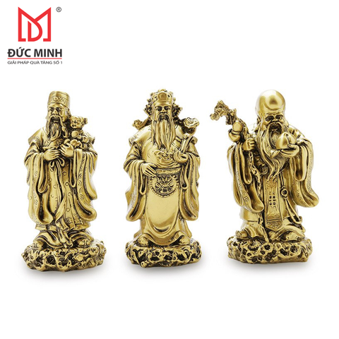 Tượng 3 ông Phúc, Lộc, Thọ cao 19cm