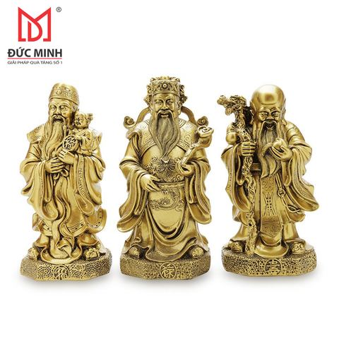 Tượng 3 ông Phúc, Lộc, Thọ cao 31cm