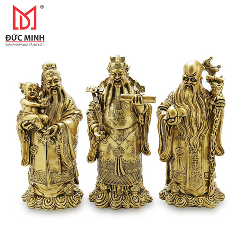 Tượng 3 ông Phúc, Lộc, Thọ cao 39cm