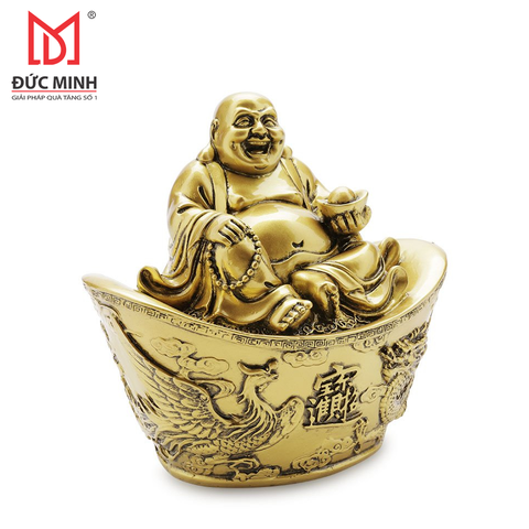 Tượng Phật Di Lặc ngồi trên thỏi vàng