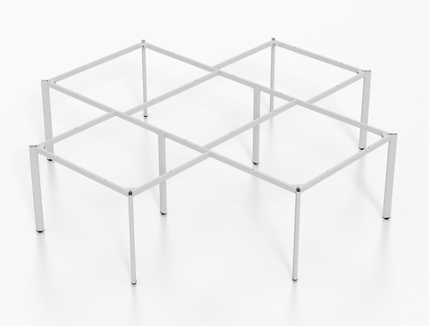 Khung bàn chân Oval, kiểu L 4 chỗ [SO-L4A]