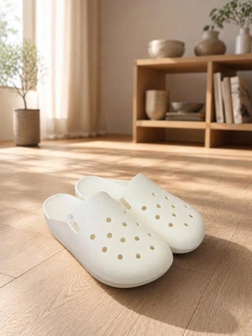 Dép sục nam nữ có lỗ siêu nhẹ Comfy - màu be, size L (mẫu 1)