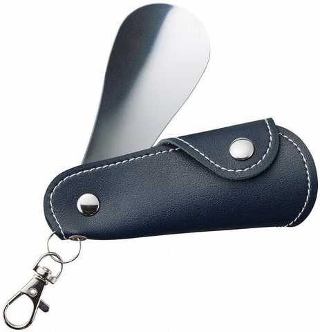 Dụng cụ đón gót giày inox kèm bao da có, móc treo Marutatsu