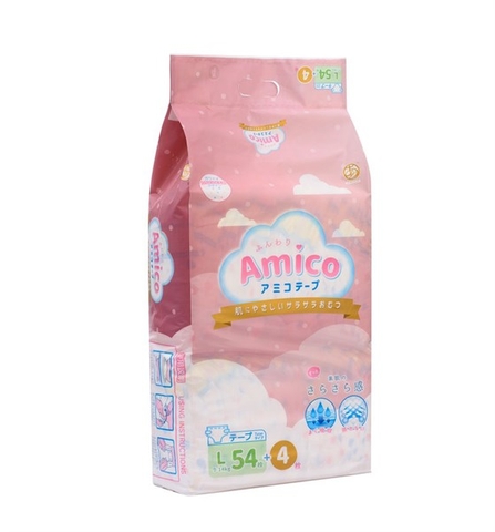 Bỉm Dán Amico - size L 54 + 4