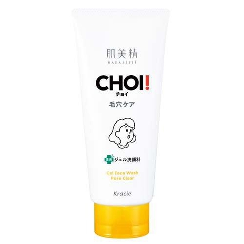 Sữa rửa mặt Kracie Hadabisei CHOI! chăm sóc da, lỗ chân lông 110g - Nhật Bản