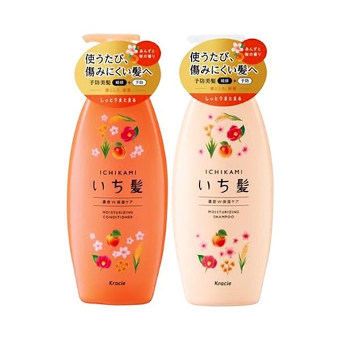 Dầu Gội Xả Ichikami Moisturizing 480ml