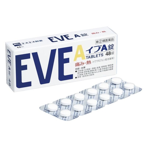 Viên uống giảm đau EVE A trị cảm, hạ sốt 48 viên