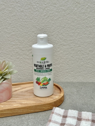 Chai dung dịch rửa rau củ quả 100% chiết xuất tự nhiên EcoSabao