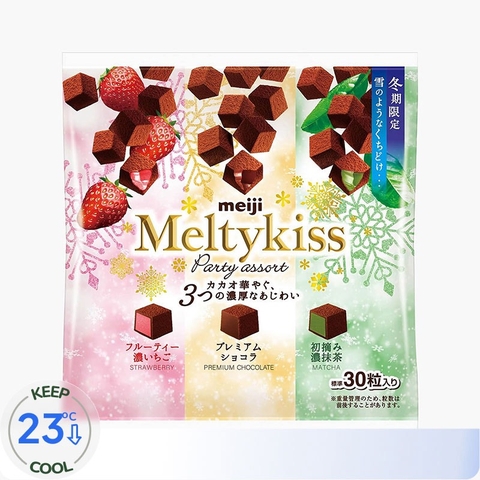 Socola tươi Meiji Meltykiss Party Assort (Gói tổng hợp 3 vị)