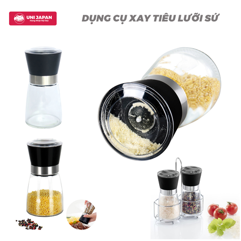 Dụng cụ xay tiêu lưỡi sứ nắp đen