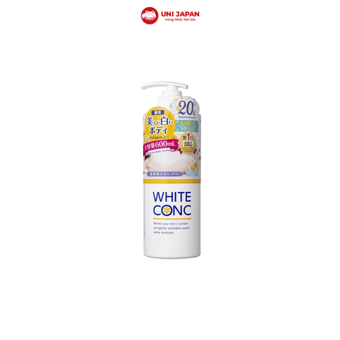 Sữa tắm dưỡng trắng da white conc có vòi - 600g